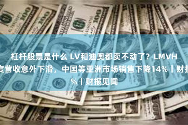杠杆股票是什么 LV和迪奥都卖不动了？LMVH二季度营收意外下滑，中国等亚洲市场销售下降14%丨财报见闻